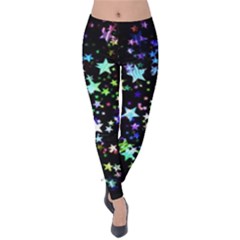 Christmas-star-gloss-lights-light Velvet Leggings