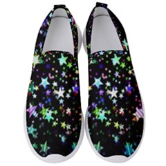 Christmas-star-gloss-lights-light Men s Slip On Sneakers by Jancukart