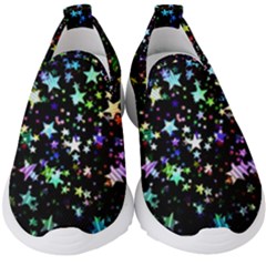 Christmas-star-gloss-lights-light Kids  Slip On Sneakers by Jancukart