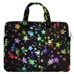 Christmas-star-gloss-lights-light Macbook Pro13  Double Pocket Laptop Bag by Jancukart