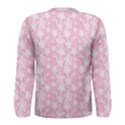 Pink-floral-background Men s Long Sleeve Tee View2