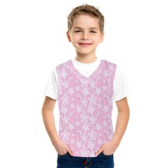 Pink-floral-background Kids  Basketball Tank Top