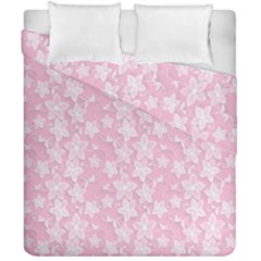 Pink-floral-background Duvet Cover Double Side (california King Size)