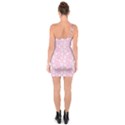 Pink-floral-background One Soulder Bodycon Dress View2