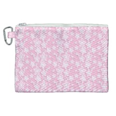 Pink-floral-background Canvas Cosmetic Bag (xl)