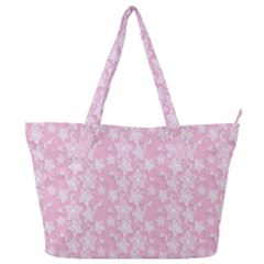 Pink-floral-background Full Print Shoulder Bag