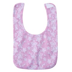 Pink-floral-background Baby Bib