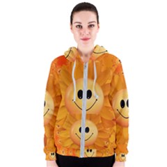 Sun-sunflower-joy-smile-summer Women s Zipper Hoodie