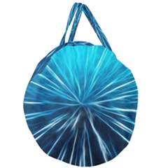 Background-structure-lines Giant Round Zipper Tote