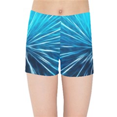 Background-structure-lines Kids  Sports Shorts