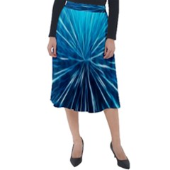 Background-structure-lines Classic Velour Midi Skirt 