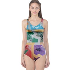 Order In Chaos One Piece Swimsuit by Hayleyboop