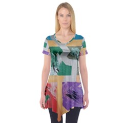 Order In Chaos Short Sleeve Tunic  by Hayleyboop