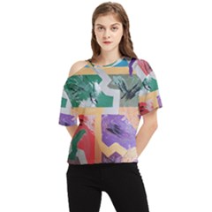 Order In Chaos One Shoulder Cut Out Tee by Hayleyboop