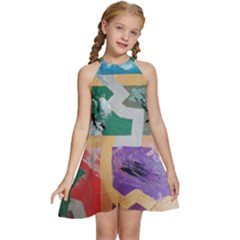 Order In Chaos Kids  Halter Collar Waist Tie Chiffon Dress