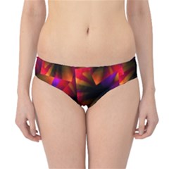 Squares Motif Geometric Pattern Hipster Bikini Bottoms by dflcprintsclothing