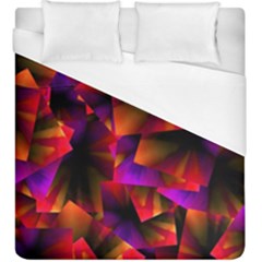 Squares Motif Geometric Pattern Duvet Cover (king Size)