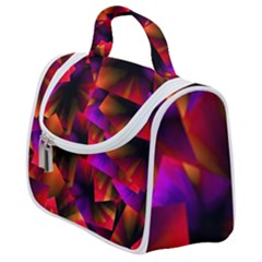 Squares Motif Geometric Pattern Satchel Handbag by dflcprintsclothing