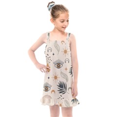 Bohemian Eye Kids  Overall Dress by HWDesign