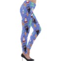 Blue Krampus Christmas Lightweight Velour Leggings View4