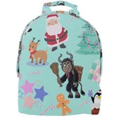 Green Krampus Christmas Mini Full Print Backpack by NerdySparkleGoth