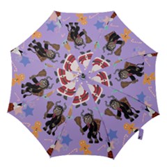 Purple Krampus Christmas Hook Handle Umbrellas (medium) by NerdySparkleGoth