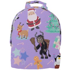 Purple Krampus Christmas Mini Full Print Backpack by NerdySparkleGoth