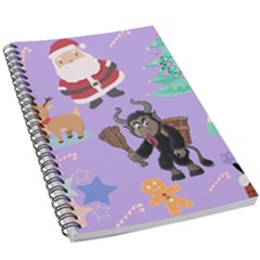 Purple Krampus Christmas 5 5  X 8 5  Notebook by NerdySparkleGoth