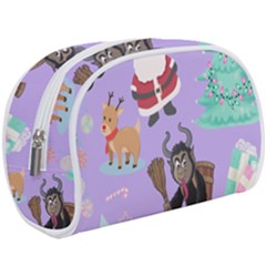 Purple Krampus Christmas Make Up Case (large) by NerdySparkleGoth