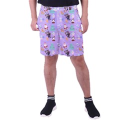 Purple Krampus Christmas Men s Pocket Shorts