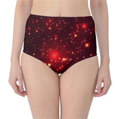 Firework-star-light-design Classic High-waist Bikini Bottoms