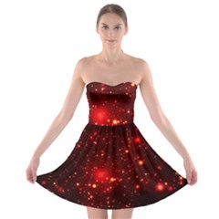 Firework-star-light-design Strapless Bra Top Dress by Jancukart