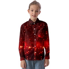 Firework-star-light-design Kids  Long Sleeve Shirt by Jancukart