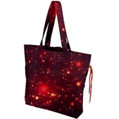 Firework-star-light-design Drawstring Tote Bag by Jancukart