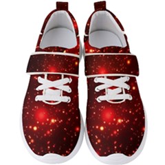 Firework-star-light-design Men s Velcro Strap Shoes