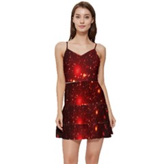 Firework-star-light-design Short Frill Dress