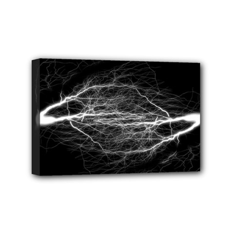 Flash-electricity-energy-current Mini Canvas 6  X 4  (stretched) by Jancukart