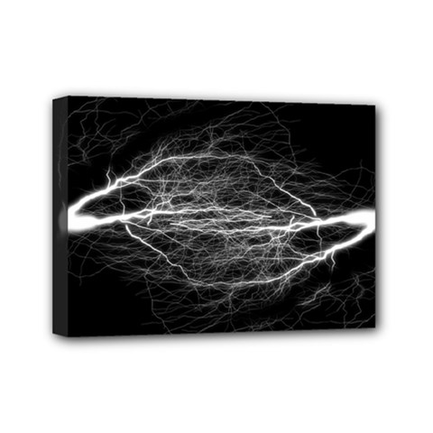 Flash-electricity-energy-current Mini Canvas 7  X 5  (stretched) by Jancukart