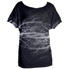 Flash-electricity-energy-current Women s Oversized Tee