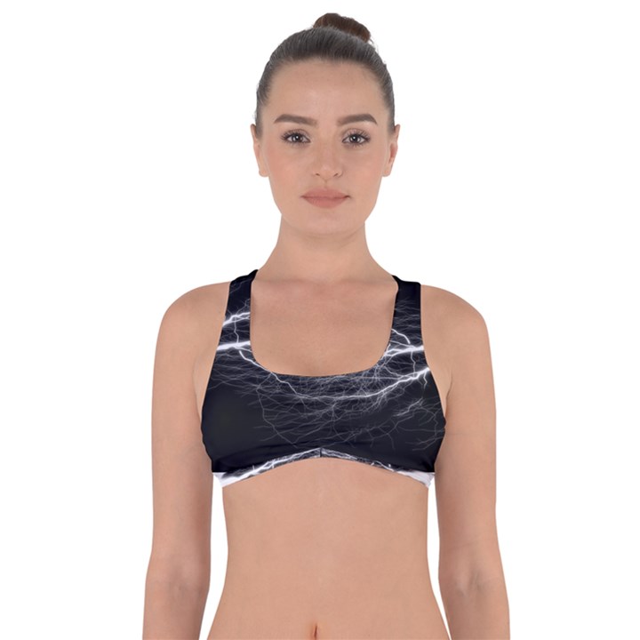 Flash-electricity-energy-current Got No Strings Sports Bra