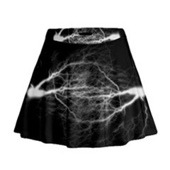 Flash-electricity-energy-current Mini Flare Skirt by Jancukart