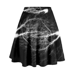 Flash-electricity-energy-current High Waist Skirt