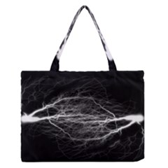 Flash-electricity-energy-current Zipper Medium Tote Bag