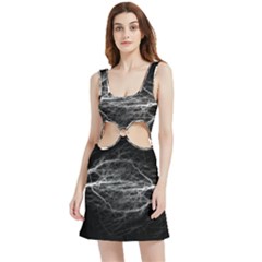 Flash-electricity-energy-current Velvet Cutout Dress