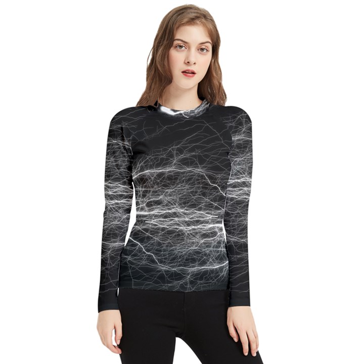 Flash-electricity-energy-current Women s Long Sleeve Rash Guard