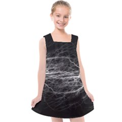 Flash-electricity-energy-current Kids  Cross Back Dress by Jancukart