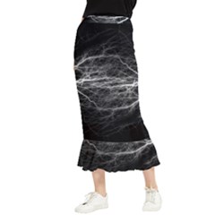 Flash-electricity-energy-current Maxi Fishtail Chiffon Skirt by Jancukart