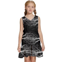 Flash-electricity-energy-current Kids  Sleeveless Tiered Mini Dress