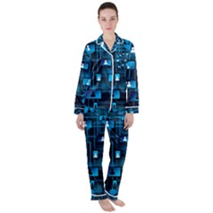 Smartphone-system-web-news Satin Long Sleeve Pajamas Set by Jancukart