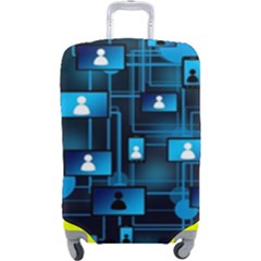 Smartphone-system-web-news Luggage Cover (large)